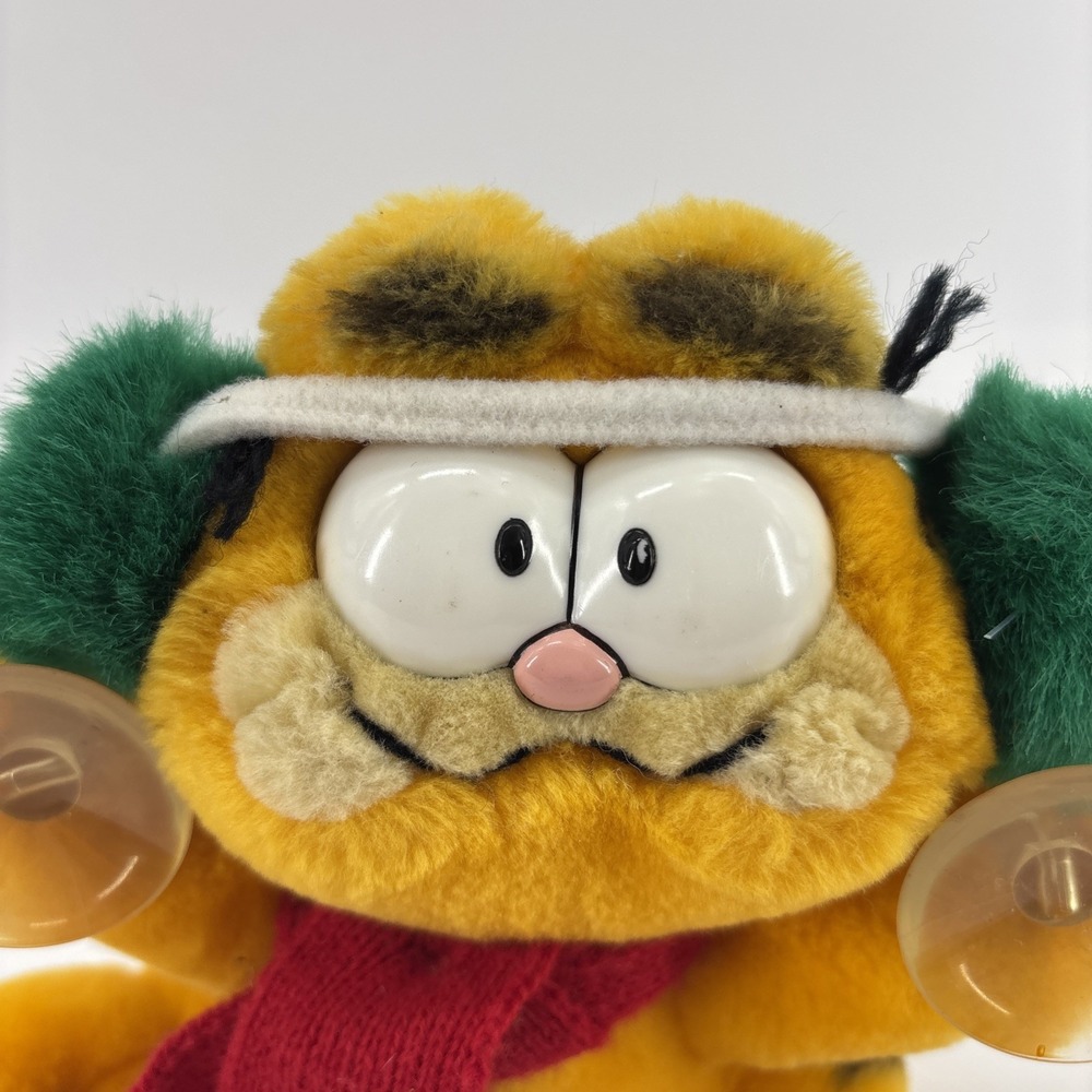 GARFIELD 6.5" Plush Window SUCTION CUP 1978 1981 Dakin Inc Christmas Vintage - Picture 2 of 8